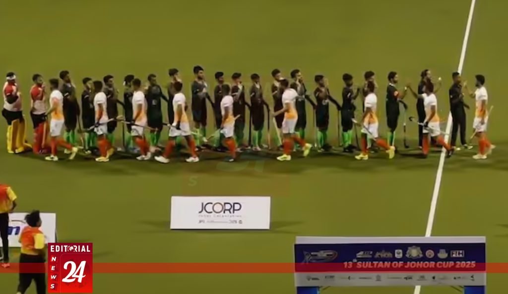 ভারত-পাকিস্তান যুব হকি ম্যাচে অবশেষে হ্যান্ডশেক, বির্তক ভাঙল l Editorial News 24