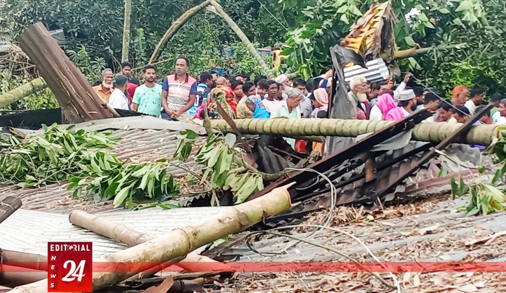 ৩৫ সেকেন্ডের ঝড়ে লন্ডভ ন্ড নীলফামারী, ঘরে ঘরে কান্নার রোল l Editorial News 24