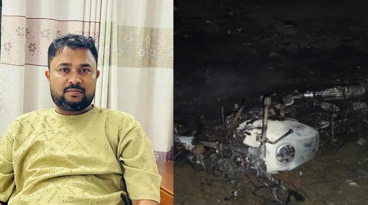 স্বেচ্ছাসেবক দল নেতাকে গ্রেপ্তারের সময় র্যাবের ওপর হামলা, মোটরসাইকেলে আগুন